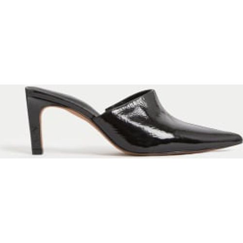 Womens Leather Slip On Stiletto Heel Pointed Mules - - Autograph - Modalova