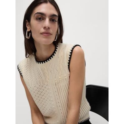 Womens Textured Whipstitch Knitted Vest Top - - M&S Collection - Modalova