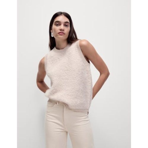 Womens Textured Crew Neck Knitted Vest - - M&S Collection - Modalova