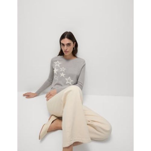 Womens Star Crew Neck Jumper - - M&S Collection - Modalova