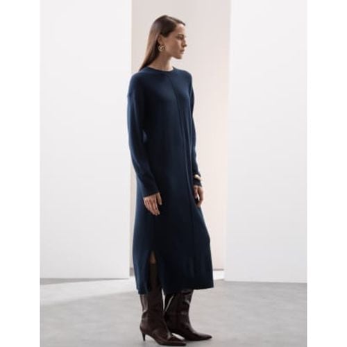 Womens Pure Cashmere Seam Detail Midi Dress - - Autograph - Modalova