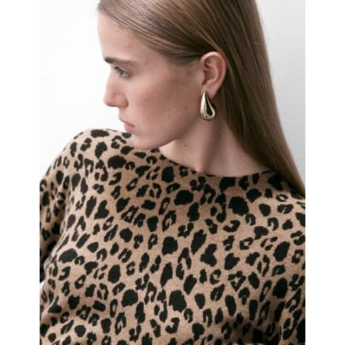 Womens Pure Cashmere Animal Print Jumper - - Autograph - Modalova