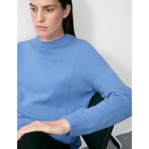 Womens Merino Wool Textured Cable Knit Jumper - - Autograph - Modalova