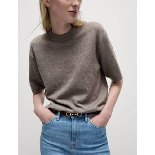 Womens Air-Yarn Crew Neck Knitted Top - - M&S Collection - Modalova