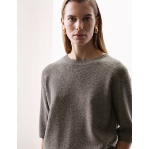 Womens Merino Wool Rich Knitted Top with Cashmere - - M&S Collection - Modalova