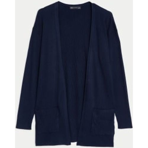 Womens Ribbed Edge to Edge Longline Cardigan - - M&S Collection - Modalova