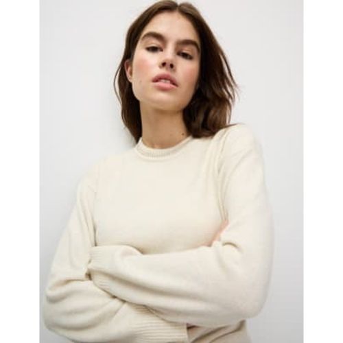 Womens Air-Yarn Embellished Crew Neck Jumper - M&S Collection - Modalova