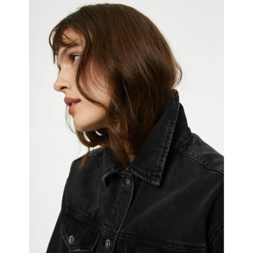 Womens Denim Girlfriend Jacket - - M&S Collection - Modalova