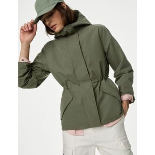 Womens Stormwear™ Hooded Rain Jacket with Cotton - - M&S Collection - Modalova