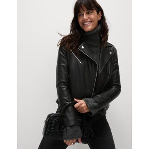 Womens Faux Leather Biker Jacket - - M&S Collection - Modalova