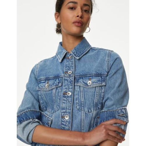 Womens Pure Cotton Denim Jacket - - M&S Collection - Modalova