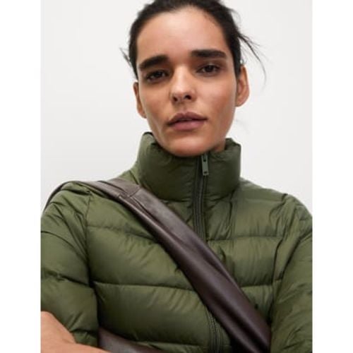 Womens Feather & Down Quilted Packaway Puffer Jacket - - M&S Collection - Modalova