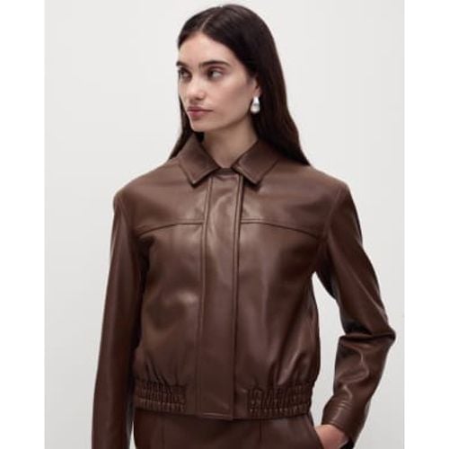 Womens Faux Leather Harrington Jacket - - M&S Collection - Modalova