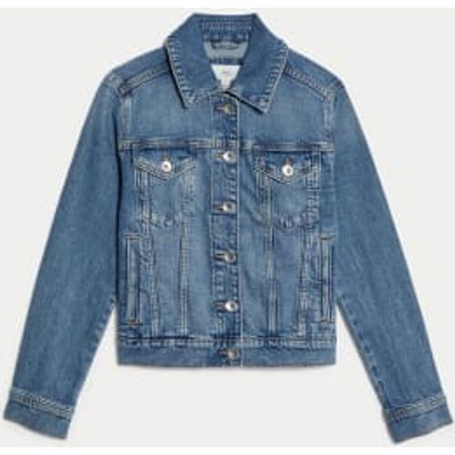 Womens Petite Denim Jacket with Stretch - - M&S Collection - Modalova