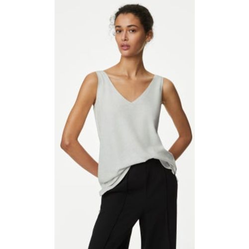 Womens Relaxed Fit V-Neck Vest - - M&S Collection - Modalova