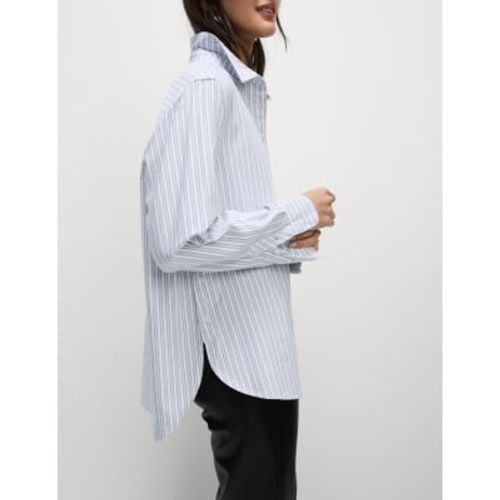 Womens Pure Cotton Striped Collared Shirt - - M&S Collection - Modalova