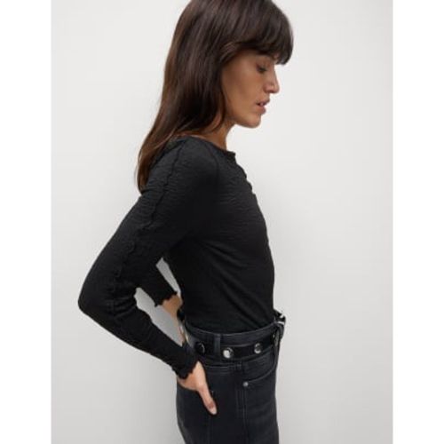 Womens Textured Slash Neck Top - - M&S Collection - Modalova