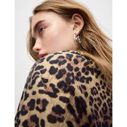 Womens Lyocell Rich Printed Crew Neck Blouse - M&S Collection - Modalova