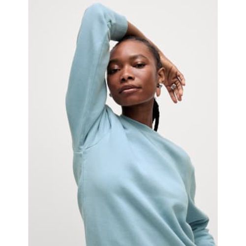 Womens Cotton Rich Crew Neck Sweatshirt - - M&S Collection - Modalova