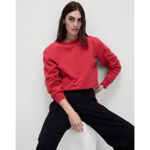 Womens Cotton Rich Crew Neck Sweatshirt - - M&S Collection - Modalova