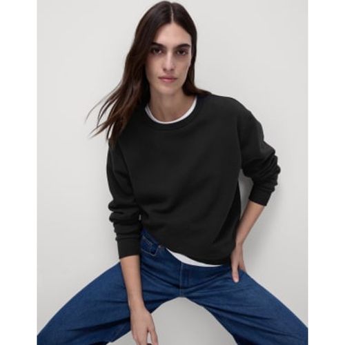 Womens Cotton Rich Crew Neck Sweatshirt - - M&S Collection - Modalova