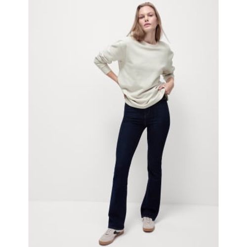 Womens Cotton Rich Crew Neck Longline Sweatshirt - - M&S Collection - Modalova