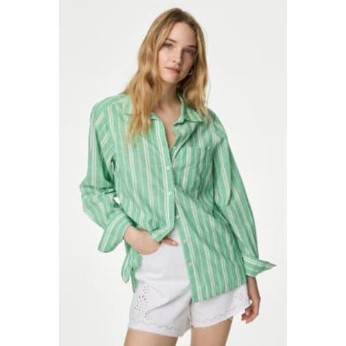 Womens Pure Cotton Striped Shirt - - M&S Collection - Modalova