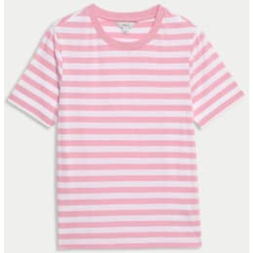 Womens Pure Cotton Striped Everyday Fit T-Shirt - - M&S Collection - Modalova