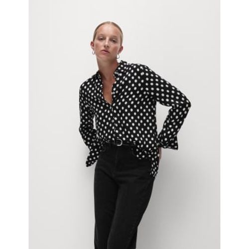 Womens Printed Collared Button Through Shirt - - M&S Collection - Modalova