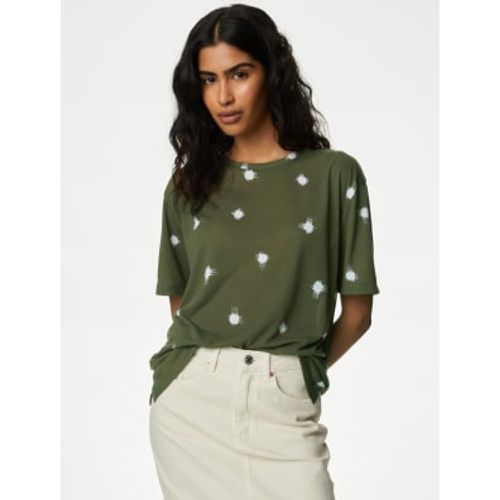 Womens Printed Relaxed T-Shirt - - M&S Collection - Modalova