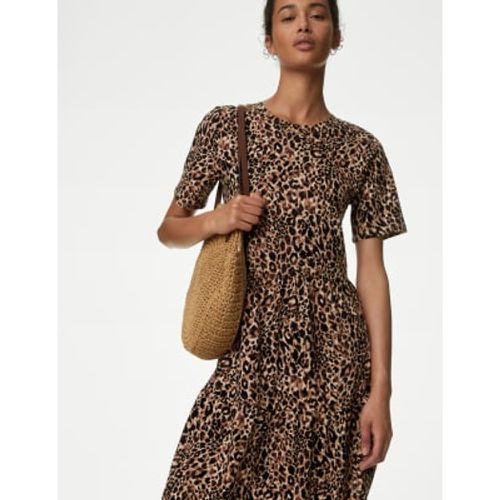 Womens Jersey Animal Print Skater Dress - - M&S Collection - Modalova