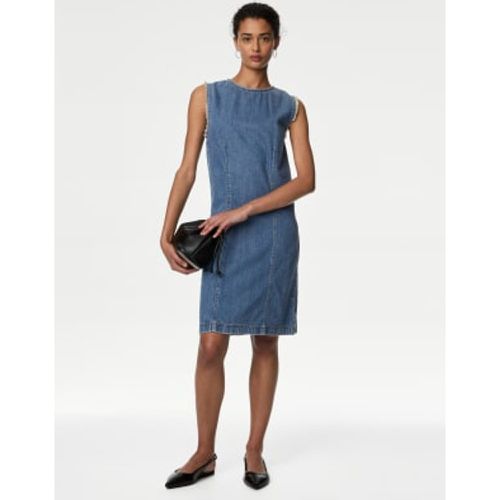 Womens Round Neck Mini Shift Dress - M&S Collection - Modalova