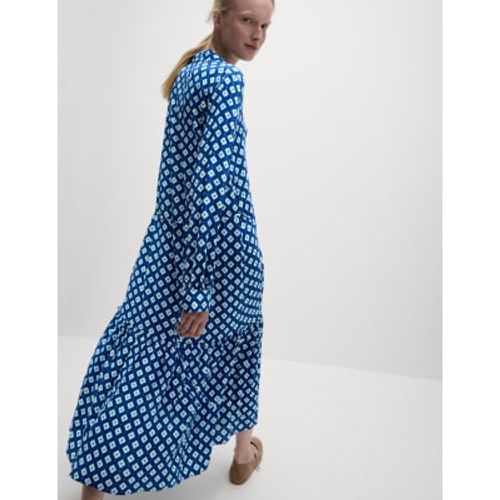 Womens Printed Tie Waist Midi Shirt Dress - - M&S Collection - Modalova