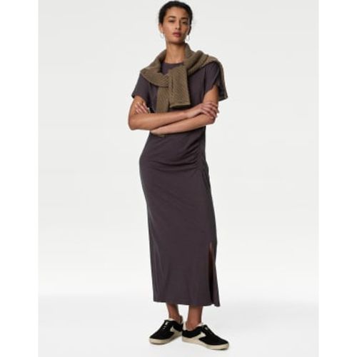 Womens Jersey Ruched Midi Column Dress - - M&S Collection - Modalova