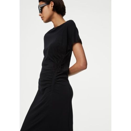 Womens Jersey Ruched Midi Column Dress - - M&S Collection - Modalova