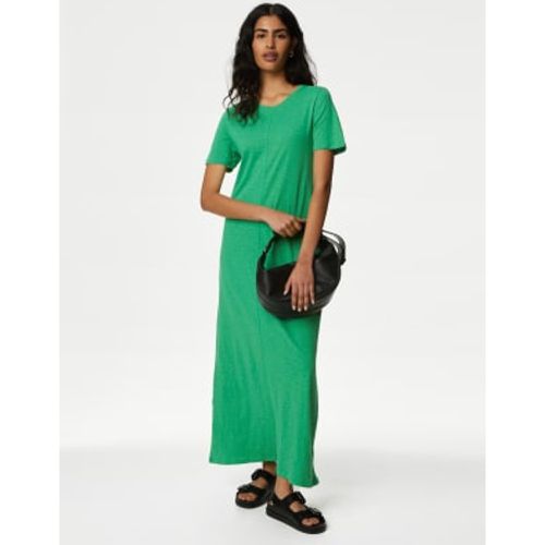 Womens Jersey Round Neck Midi T-Shirt Dress - - M&S Collection - Modalova