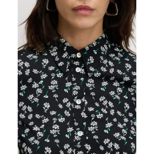 Womens Printed Collared Shirt - M&S Collection - Modalova