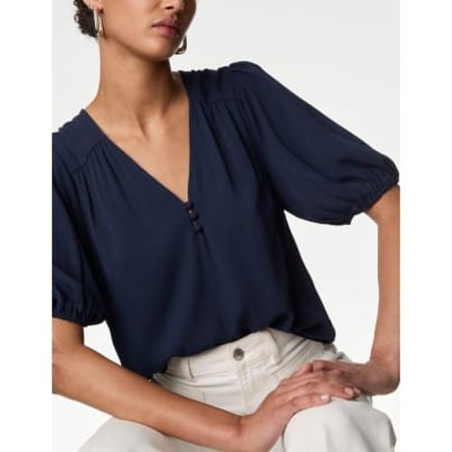 Womens V-Neck Blouse - - M&S Collection - Modalova