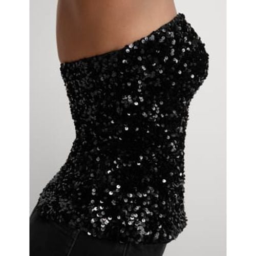 Womens Sparkly Bandeau Top - - M&S Collection - Modalova