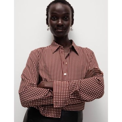 Womens Printed Collared Shirt - - M&S Collection - Modalova