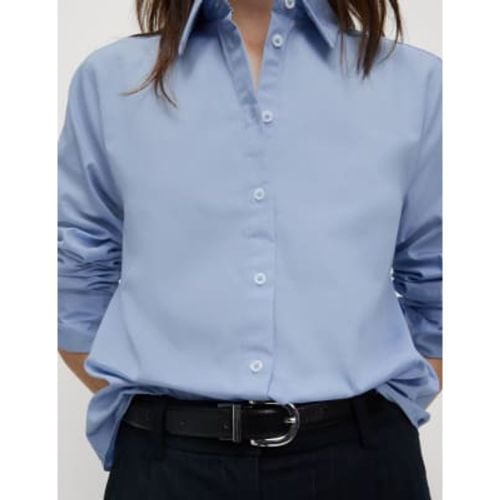 Womens Pure Cotton Button Through Shirt - - M&S Collection - Modalova