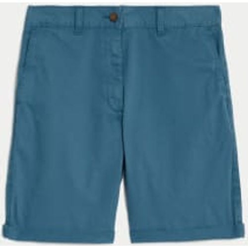 Womens Cotton Rich Tea Dyed Chino Shorts - - M&S Collection - Modalova