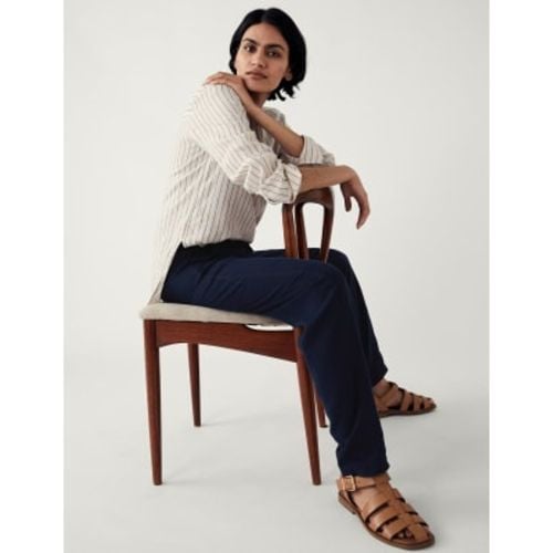 Womens Linen Rich Tapered Trousers - - M&S Collection - Modalova