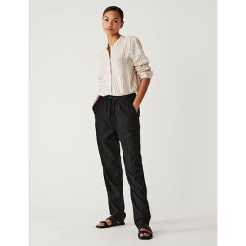 Womens Linen Rich Tapered Trousers - - M&S Collection - Modalova