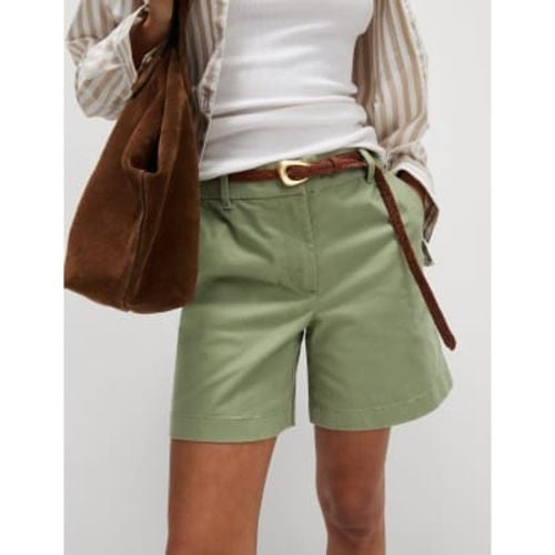 Womens Cotton Rich Chino Shorts - - M&S Collection - Modalova