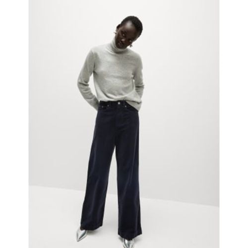 Womens Cord Wide Leg Trousers - - M&S Collection - Modalova