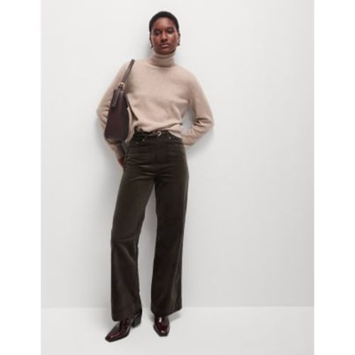 Womens Cord Wide Leg Trousers - - M&S Collection - Modalova