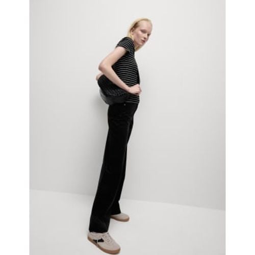 Womens Cord Wide Leg Trousers - - M&S Collection - Modalova