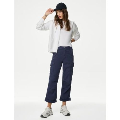 Womens lyocell™ Rich Cargo Tea Dyed Cropped Trousers - - M&S Collection - Modalova