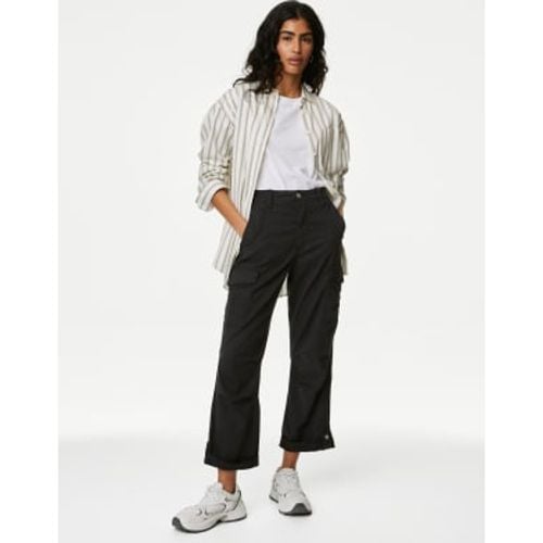 Womens lyocell™ Rich Cargo Tea Dyed Cropped Trousers - - M&S Collection - Modalova